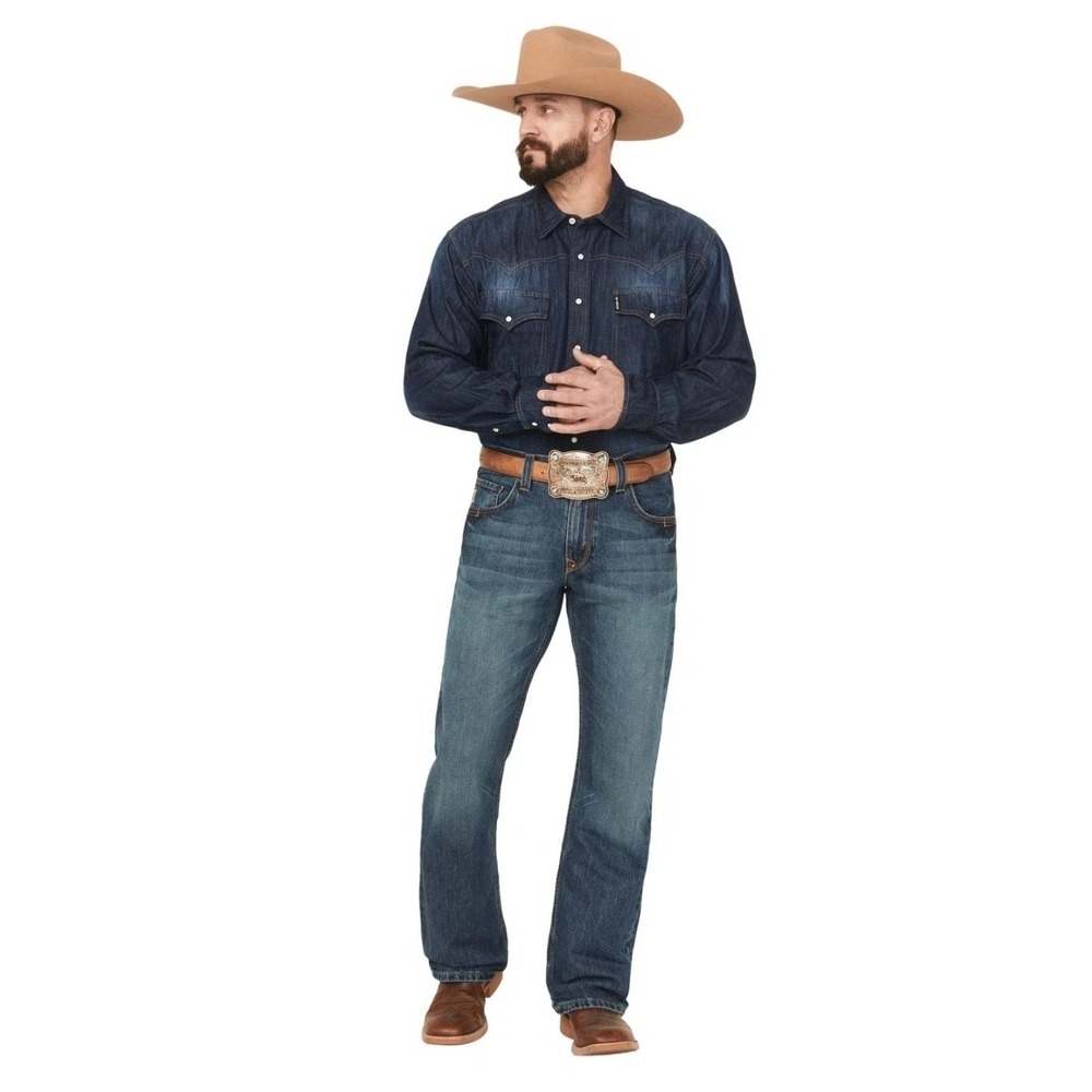 Cinch Carter Relaxed Jeans Mens 28x30 Mid Rise Boot Cut Western Cowboy Denim NWT